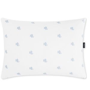 Lauren Ralph Lauren Logo Extra Firm Density Down Alternative Pillow, King - Whit